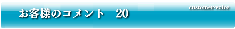 お客様のコメント20