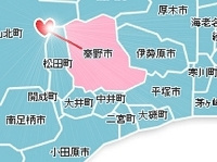 秦野市　不用品回収対応地域マップ