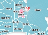 綾瀬市不用品回収、買取対応地域マップ