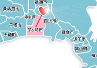 茅ヶ崎市テレビ回収地域マップ